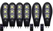 5+1 подарък Соларна LED Лампа 600W IP65 + стойка и дистанционно