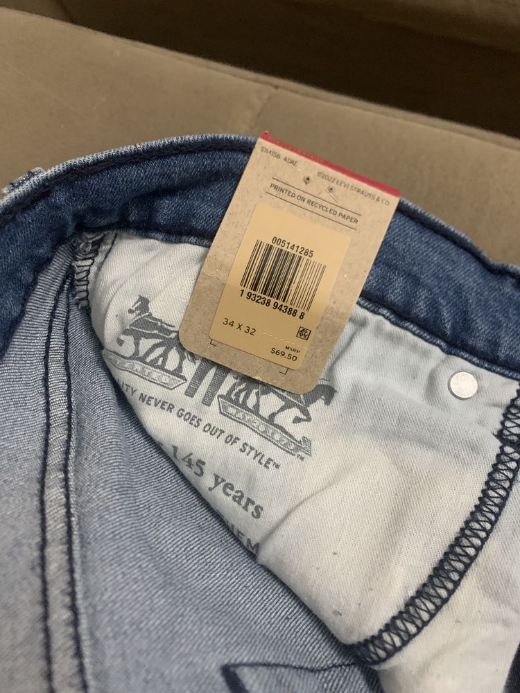 Levi’s  514 original 34/32 мужские джинсы из USA