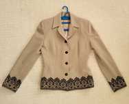 Sacou bej, office-elegant, marimea 38-S/M