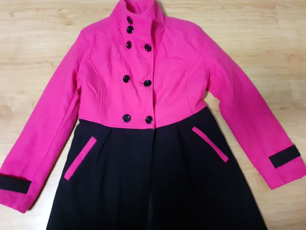 Palton roz-negru fetiță