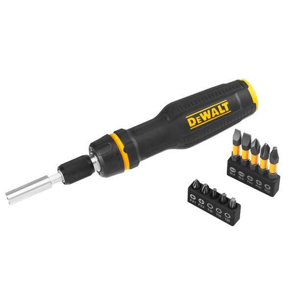 Комплект отвертка с битове DeWALT DWHT68001-0, 10 части