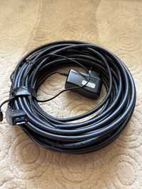 Cablu activ extensie usb 3.0, 15 metri, Deltaco USB3-1008