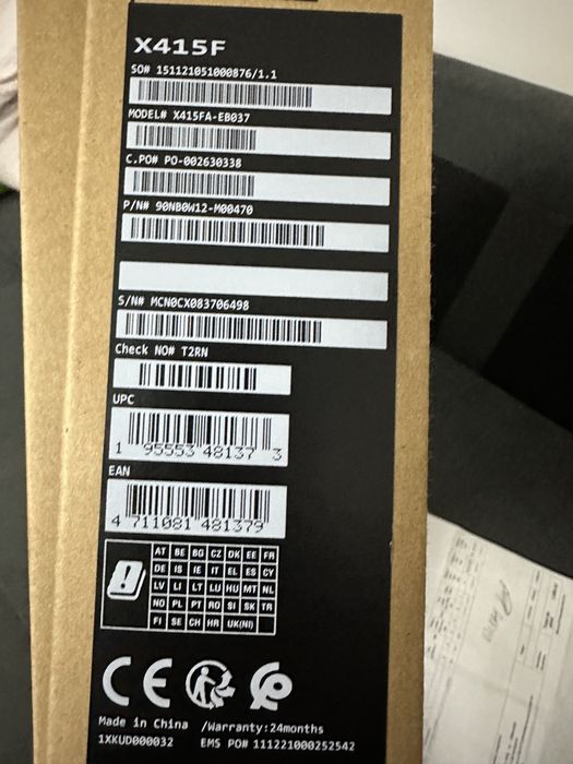 Laptop Asus X415F Nou in cutie,cu factura!