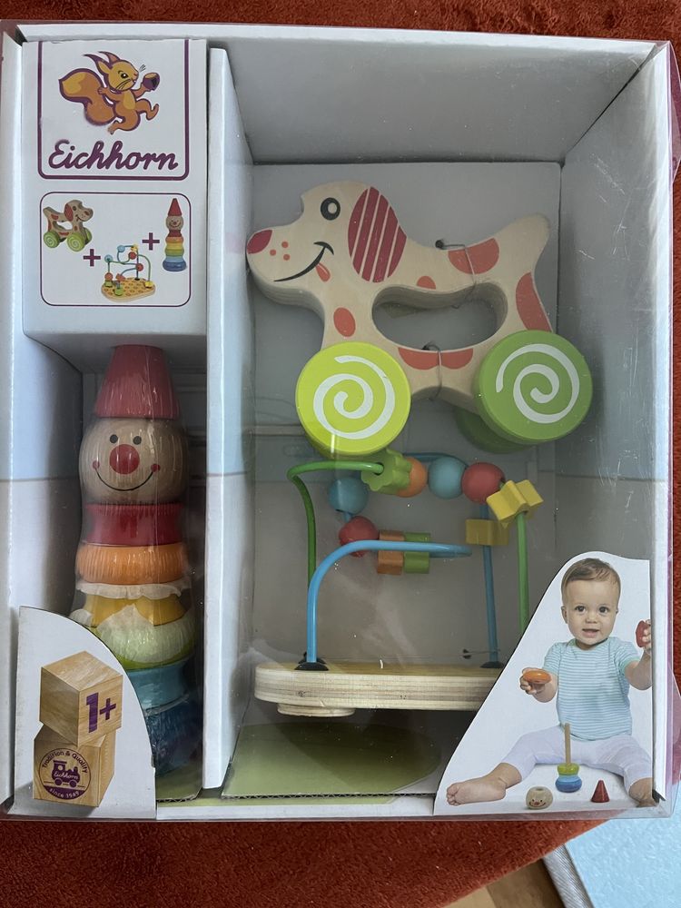 Дървени играчки Eichhorn/Монтесори/кукла бебе/зимен космонавт 68