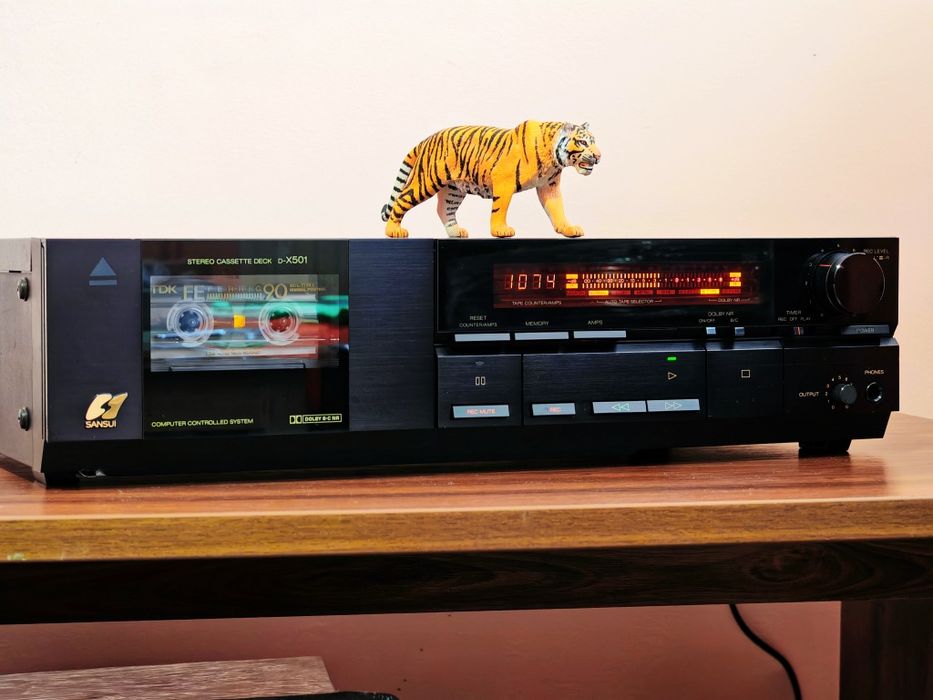 Sansui D-X501. Deck valoros, superb. Estetică de raft. Preț fix !
