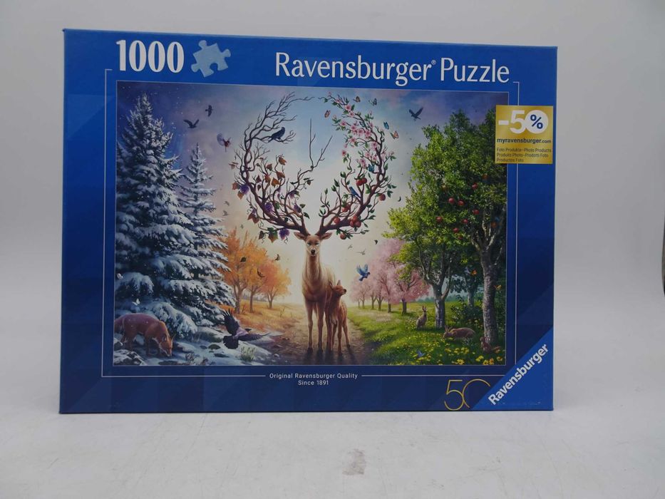 Puzzle Ravensburger din 1000 piese - Cerb magic