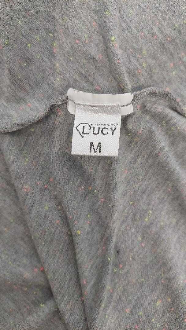 Трикотажна дълга рокля Луци Lucy размер М светло сиво