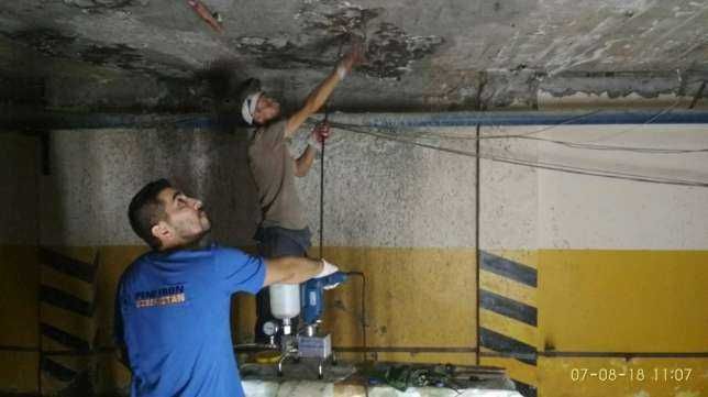 Гидроизоляция резервуаров, градирен прудов, фонтанов цоколей