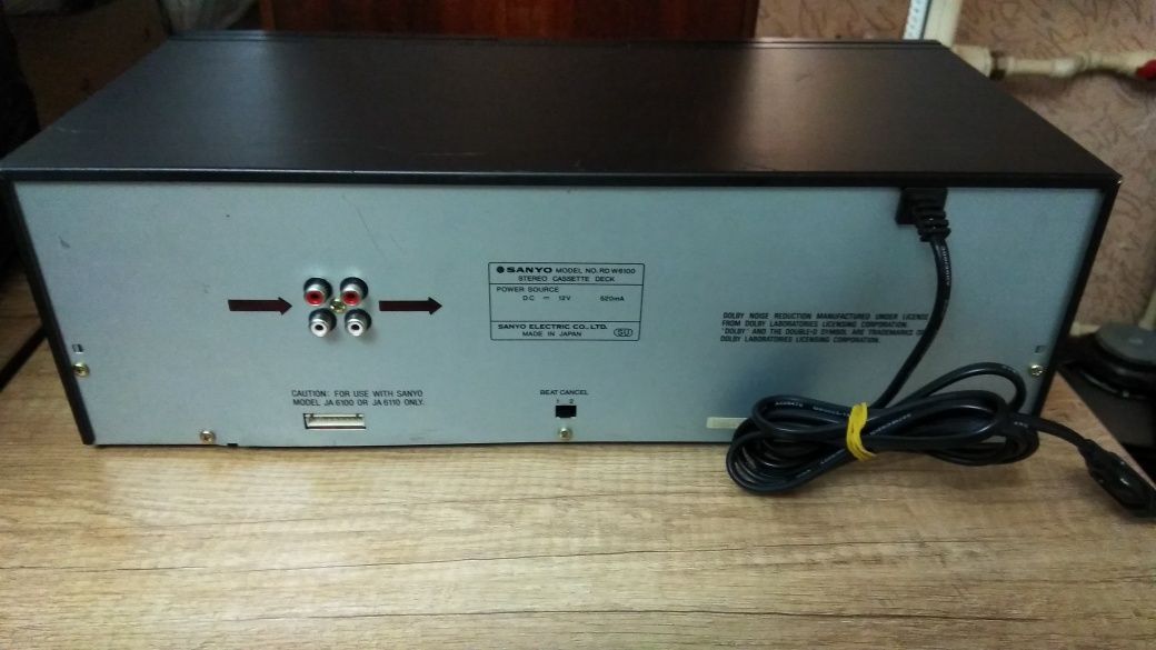 Двухкасетник Sanyo rd-w 6100