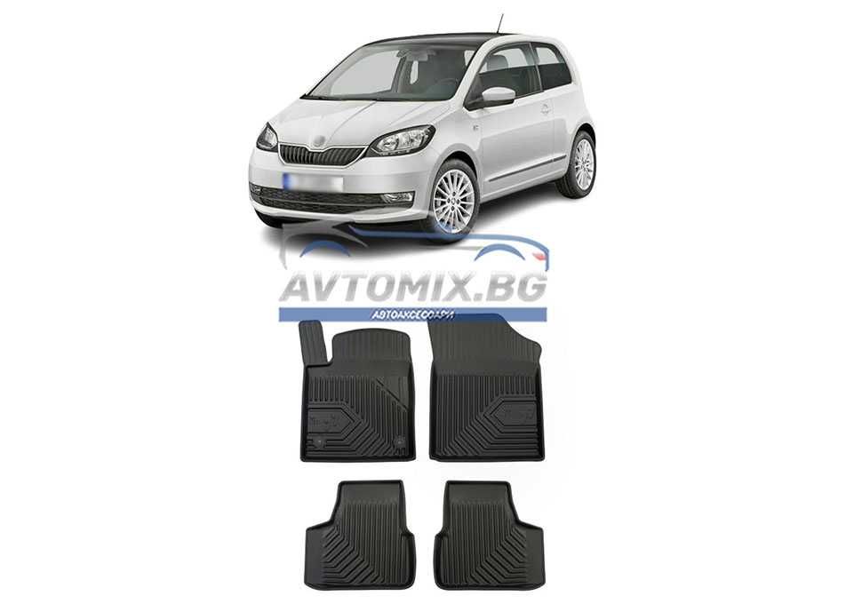 Гумени стелки зa Skoda Citigo 2011-2019 г., Модел No.77