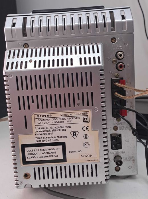 Sony HCD NE 5 combina audio amplificator