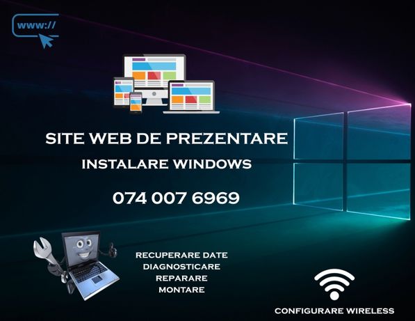 Instalare Windows - Site-uri web de prezentare - REPARAŢII PC/LAPTOP