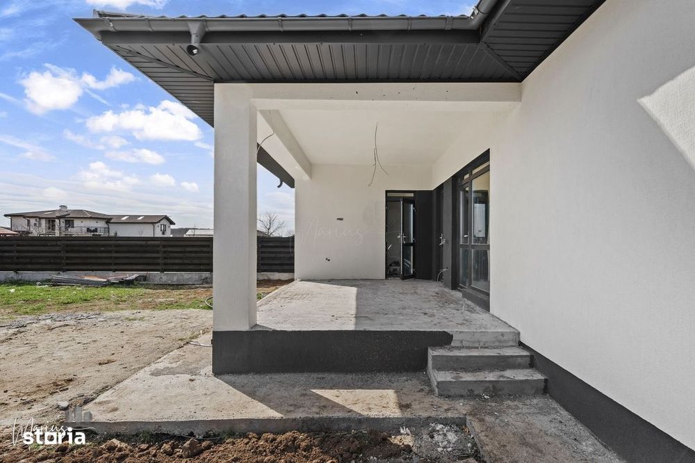 Casă modernă parter între pădure și lac Ghermănești, Snagov  750 mp