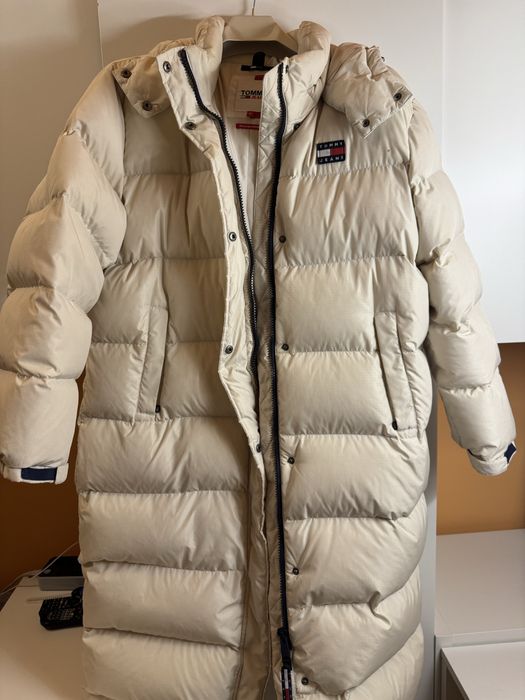 Дамско зимно яке Tommy Hilfiger – оригинално, с естествен пух