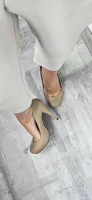 Pantofi dama piele naturala, toc 12cm, designer Mihaela Glavan, nr. 39