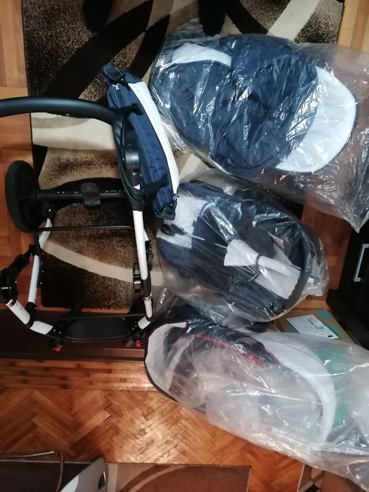 Carucior 3 in 1 Krausman Poema Navy