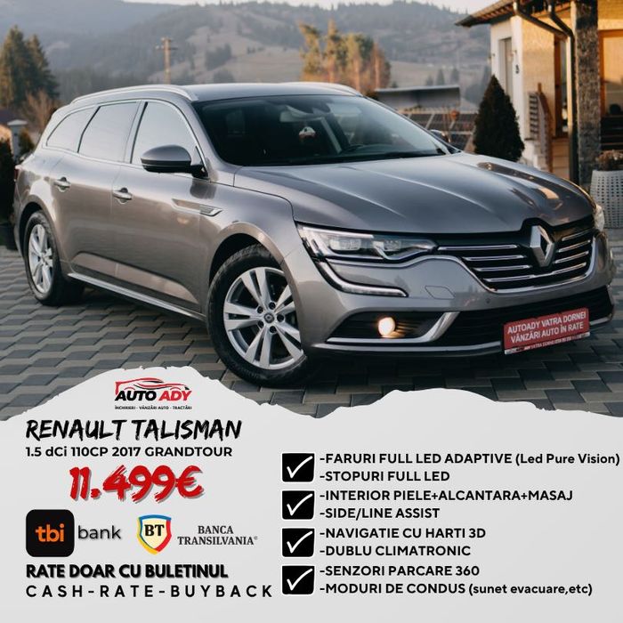 Renault Talisman GrandTour 1.5dCi 2017 POSIBILITATE RATE