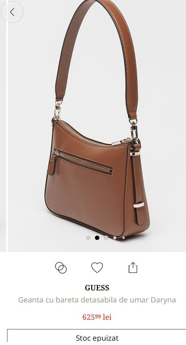 Geanta orginala Guess Brown