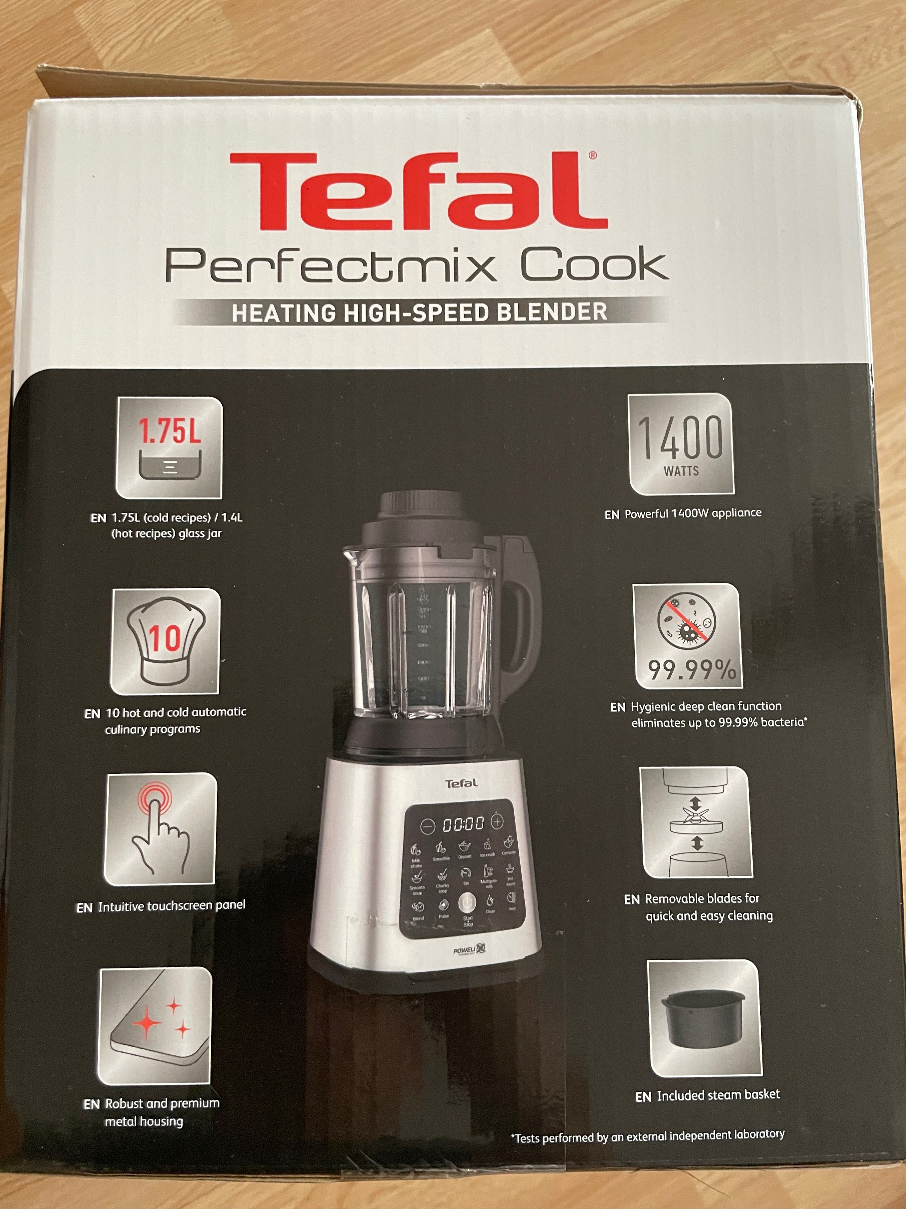 Blender TEFAL PerfectMix Cook BL83SD30, 2l, 1400W, viteza variabila