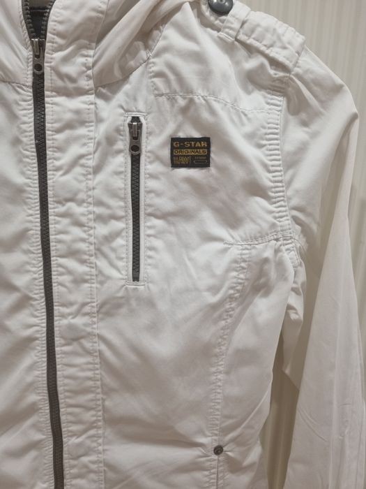 Дамско яке G star raw в бял цвят