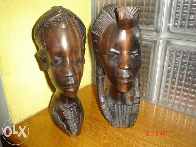 statuete africane din lemn abanos