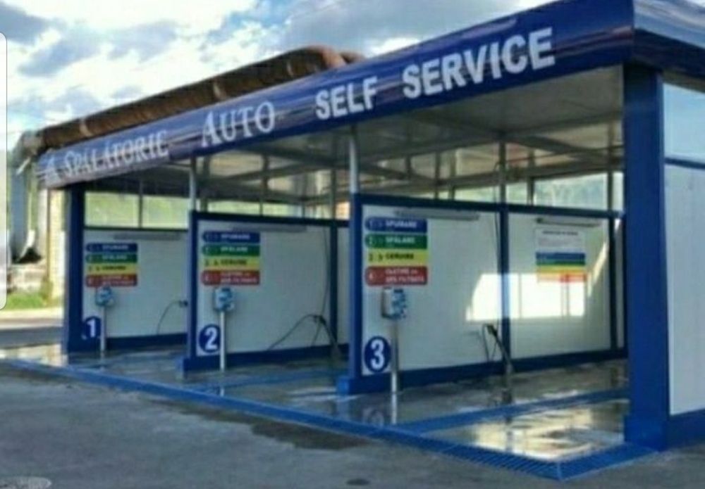 Vand spalatorie auto self  totul la cheie 4 boxe