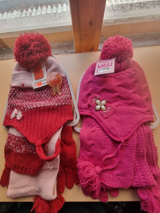 2 за 1, за 5лв,комплект зимни ръкавици и шалшапки