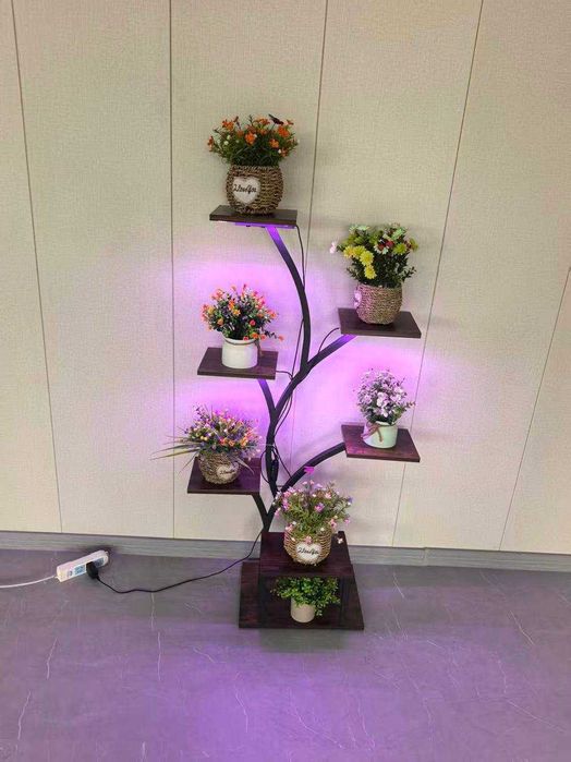 напольная подставка для растений с фитолампами 125x75x30