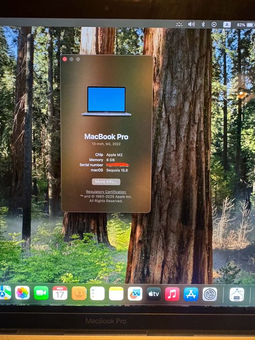 MacBook Pro M2 2022 256GB / CPU
MacBook Pro M2 2022 / 8GB/256 SSD