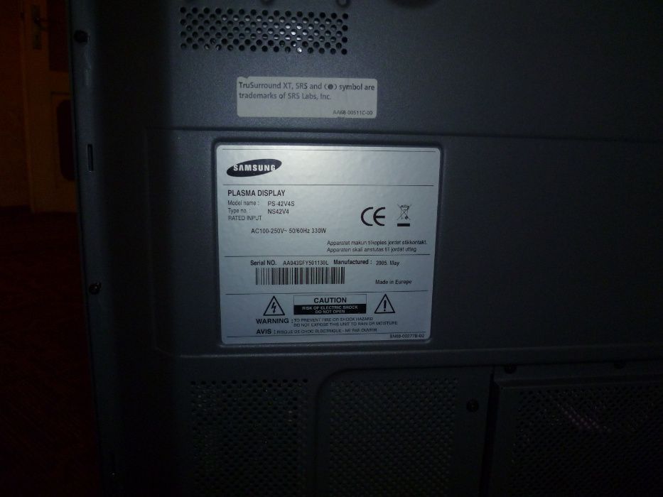 42" Samsung Plasma TV за ремонт