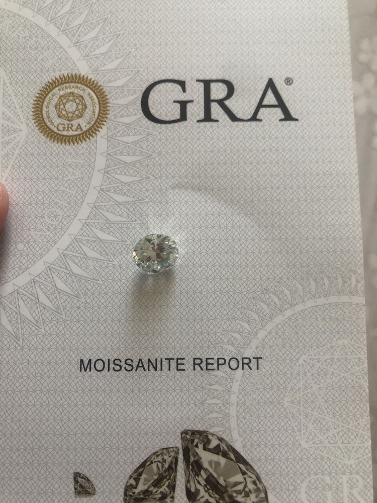 Lab created moissanite