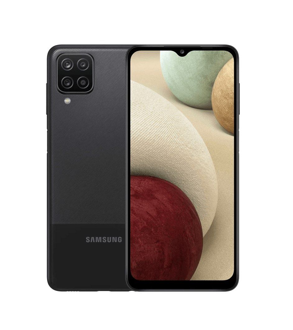 Samsung A12 rangi qora kamera 48megapixel old kamera 8