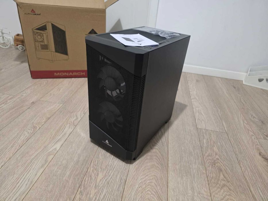 Carcasa ALPHAGEAR Monarch RGB black [ AG-MONARCH-MESH-BK ]