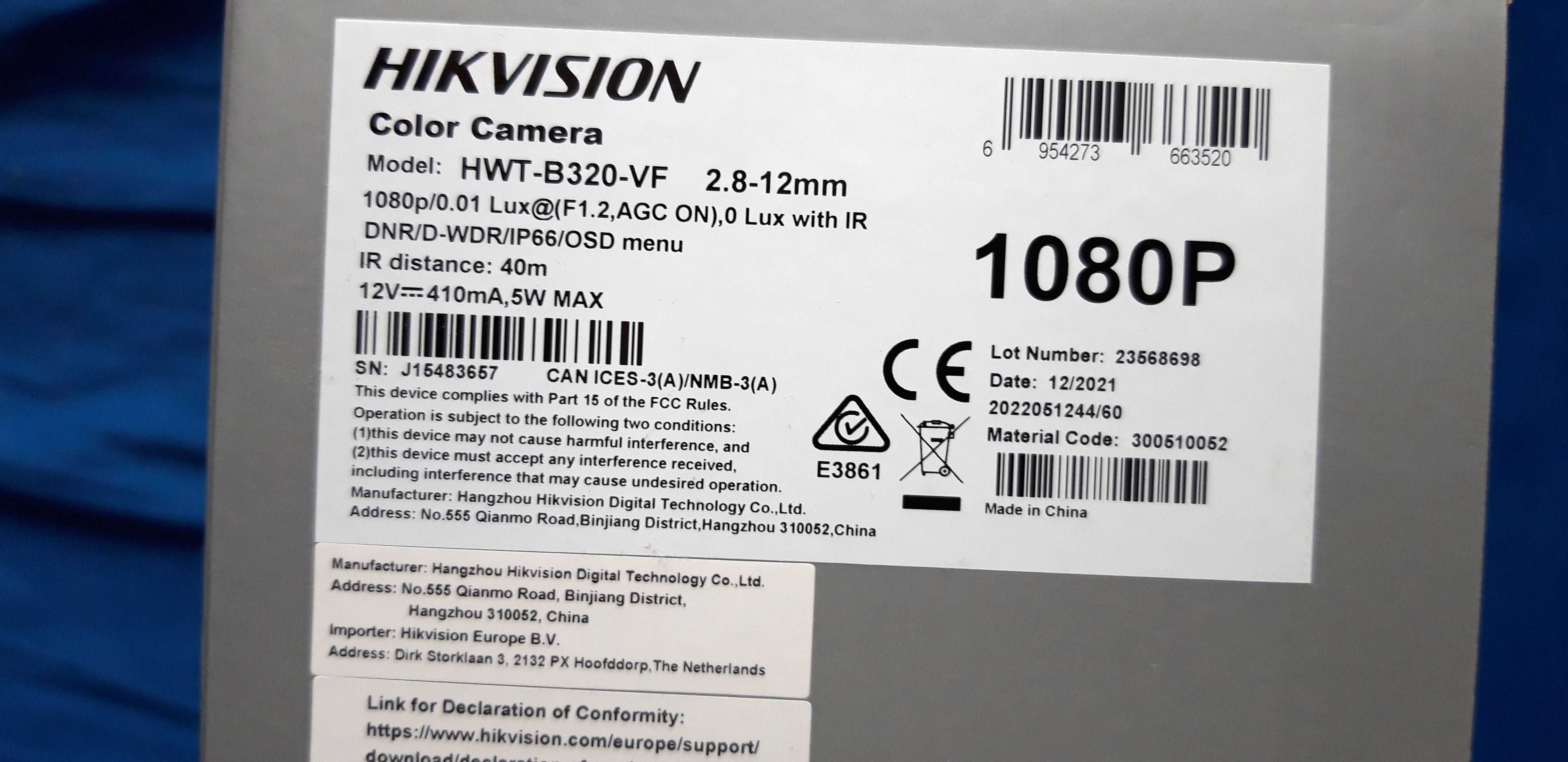 Camere Hikvision 2CE16D0T-VFIR3F