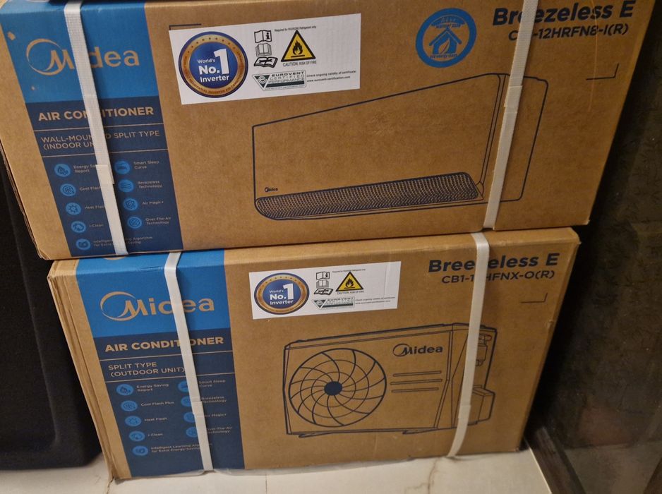 Vând ac midea breezles 2025 12.000btu