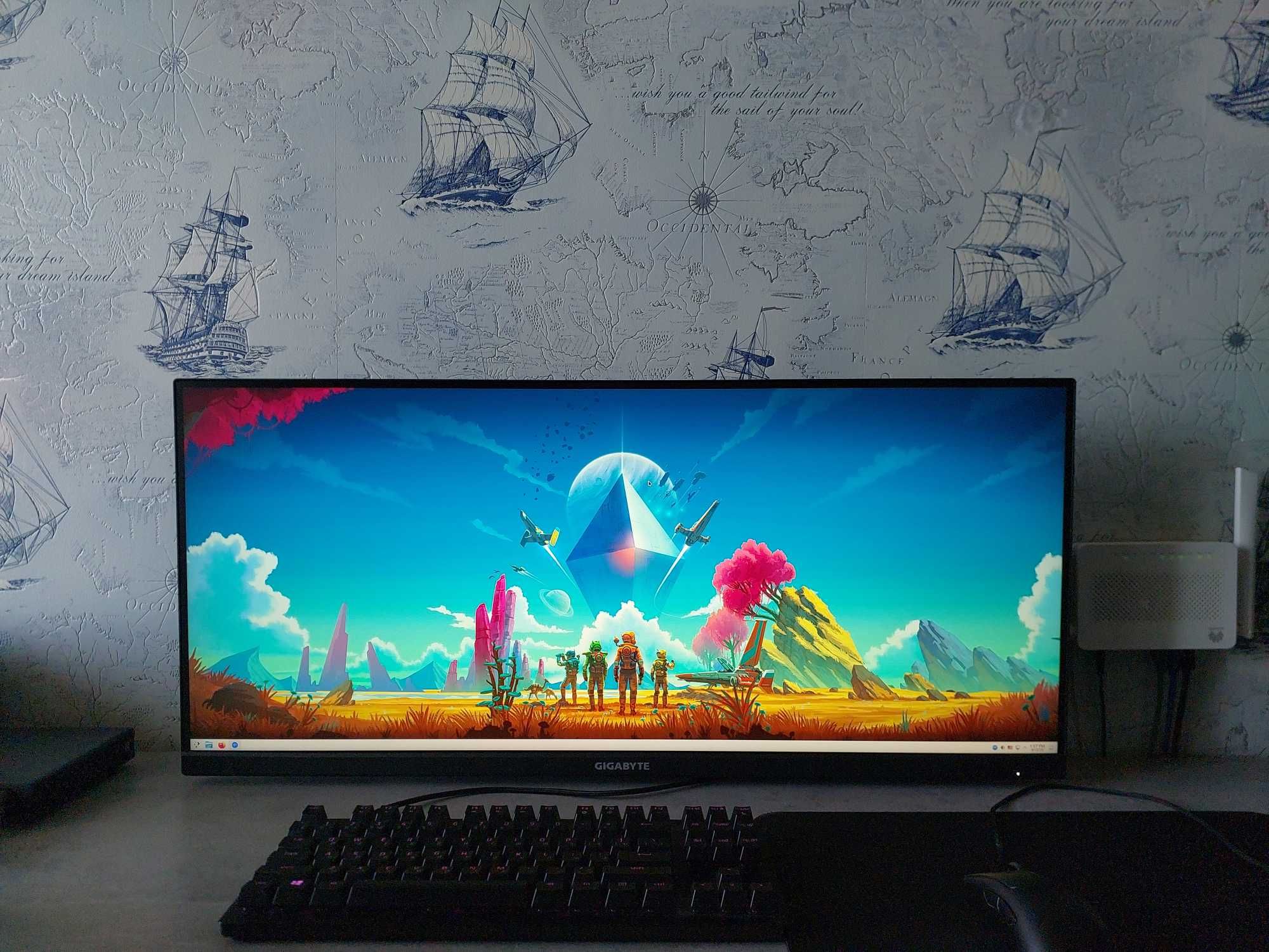 Монитор Gigabyte M34WQ, 144гц, IPS, 1 мс