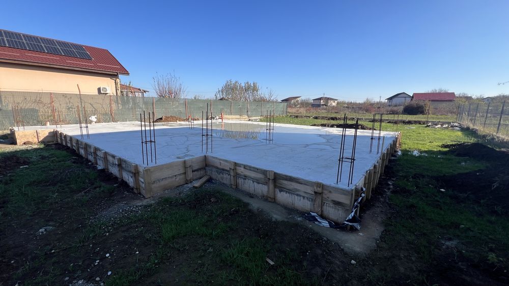 Teren Saftica - Dumbraveni cu fundatie si autorizatie de constructie