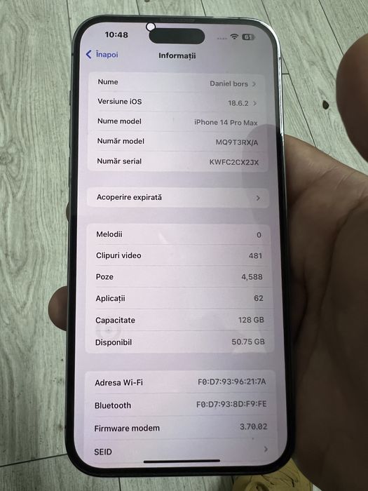 Iphone 14 Pro Max 128Gb Deep Purple neverlocked