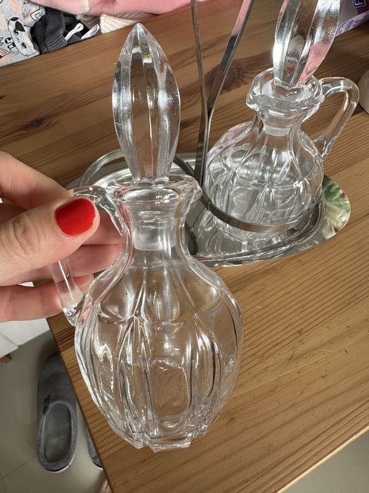 Set ulei/otet sticla presata si inox