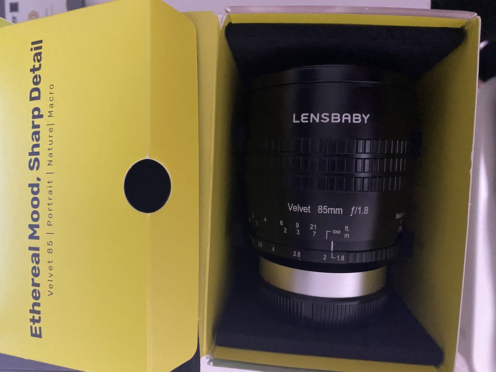 Obiectiv foto LensBaby85mm Mirrorless 1.8 montura Canon RF