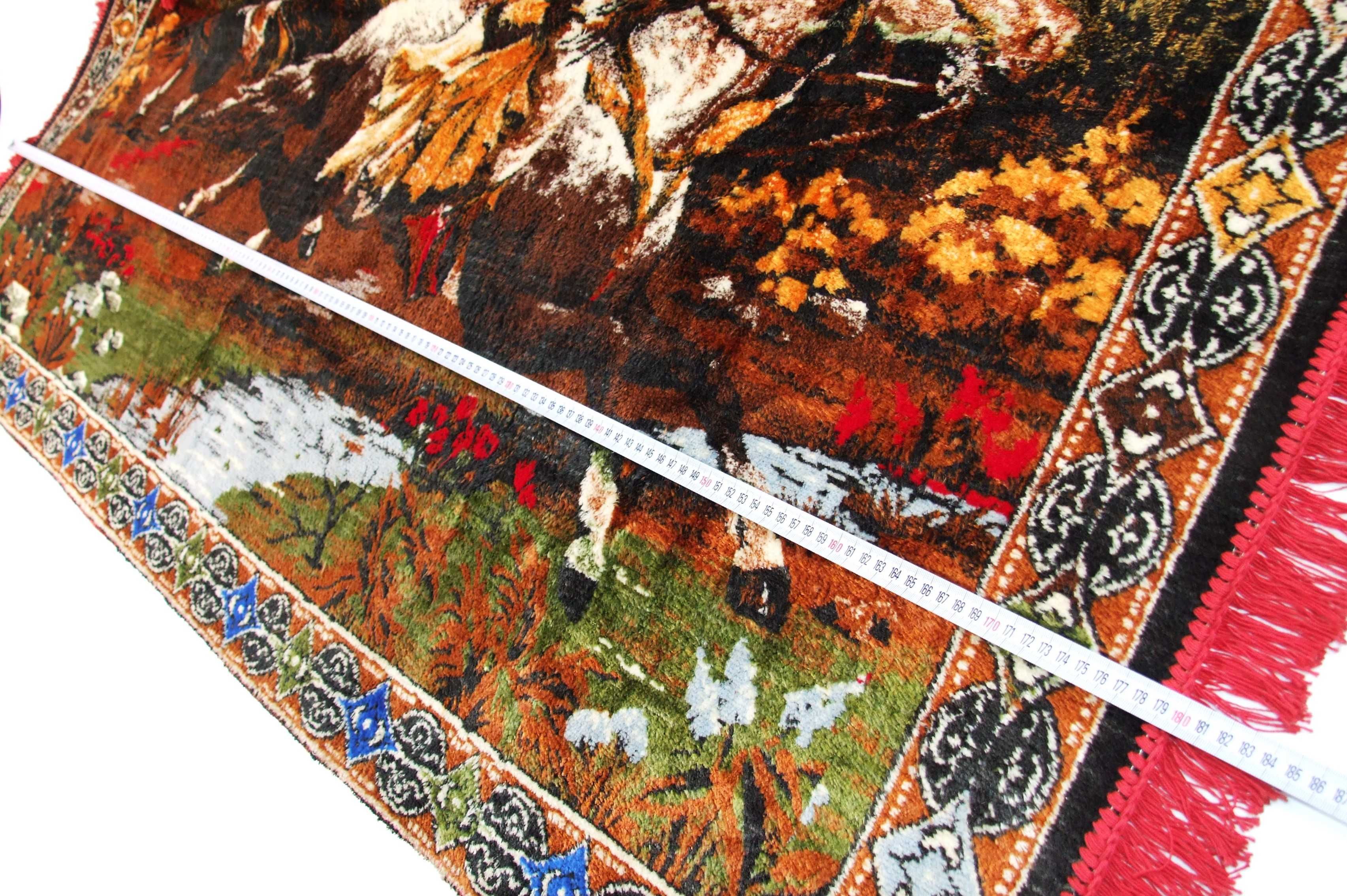 Carpeta plushata "Rapirea din serai" 185 x 122 cm, culori vii, ca NOUA