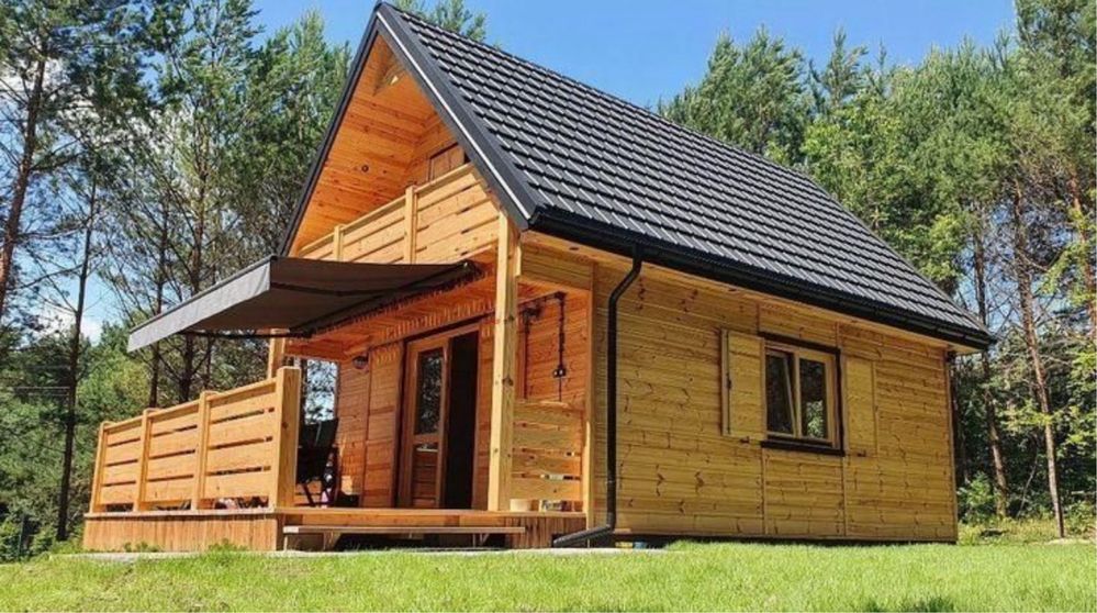 Vand si realizez cabane din lemn rustic la cheie accept variante auto