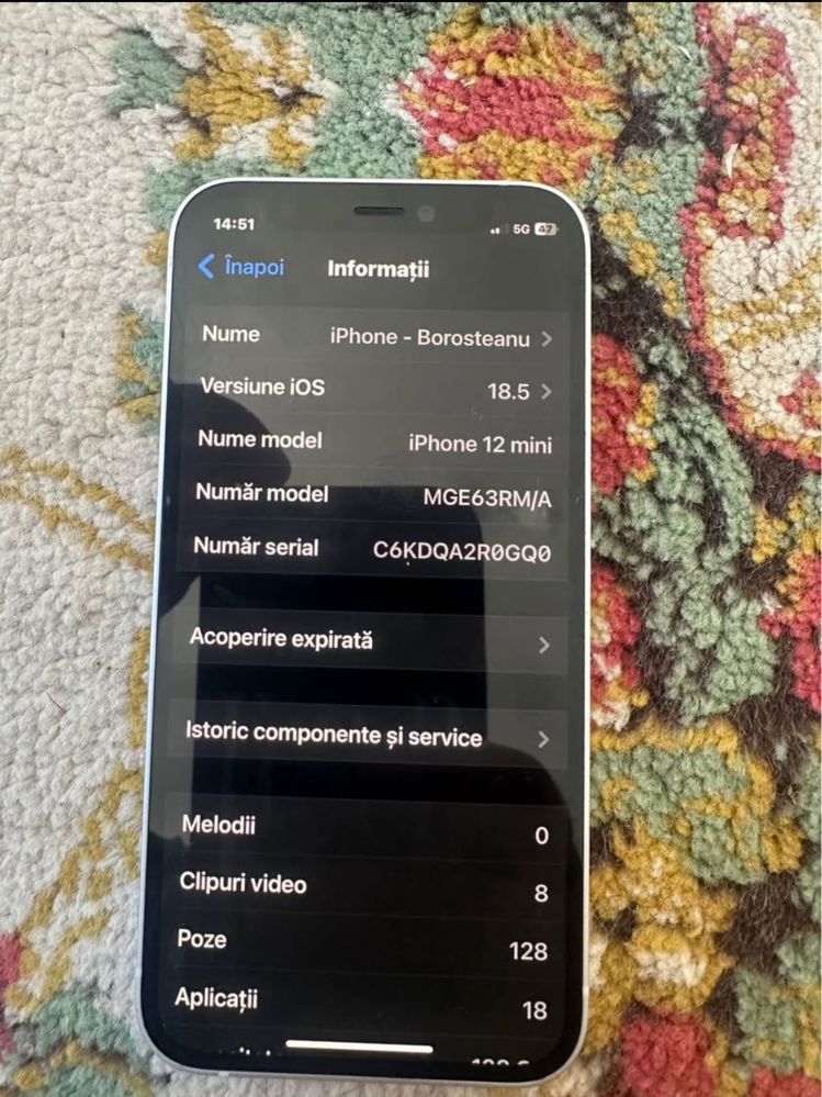 Vand Iphone 12 mini 128 gb