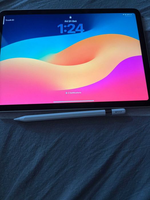 Ipad air 11” M2,Apple pencil USB-C și husă originală apple pentru ipad