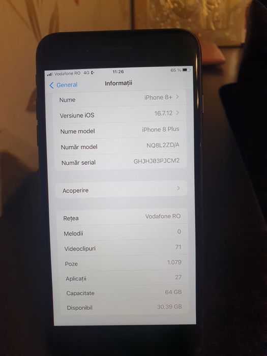 Vand iphone 8+ 500ron pret fixx
