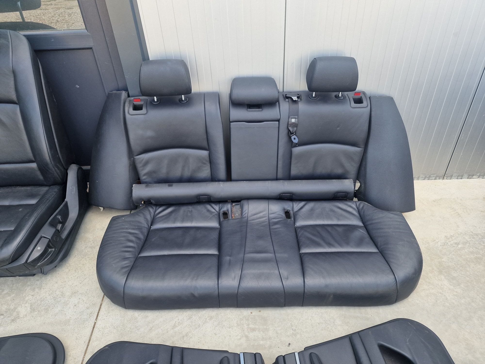 Interior scaune piele neagră cu incalzire bmw f11 nonfacelift