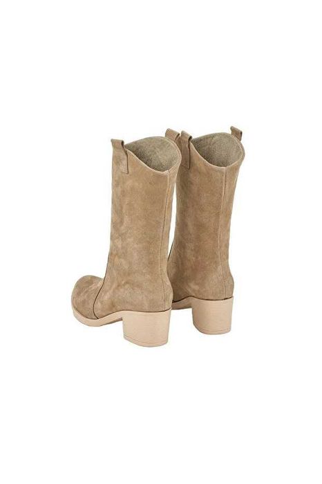 Cizme lungi din piele naturala - sand - 36, super pret!