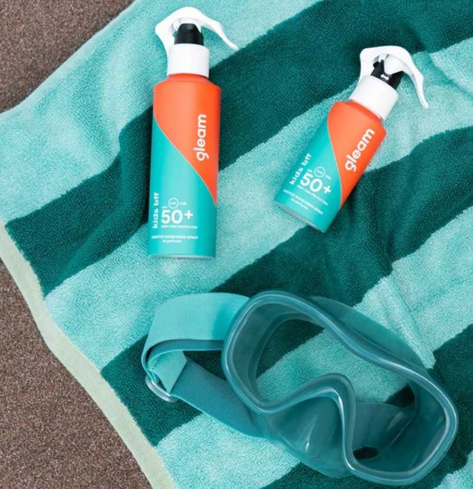 Set 12 buc. Spray protectie solara SPF 50+ Gleam Kids BFF pentru copii