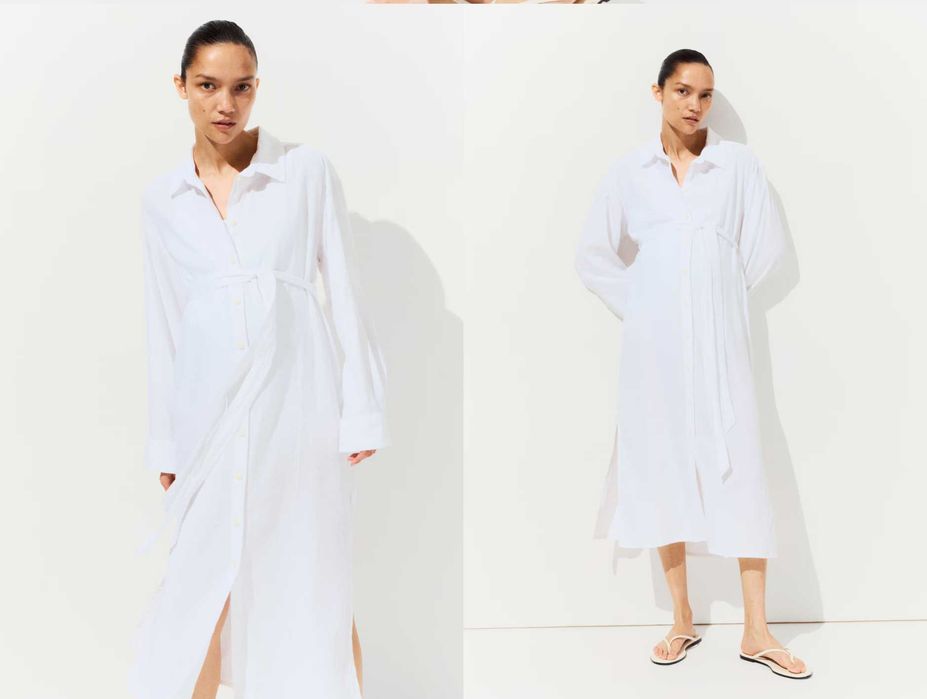 Новые платья H&M, лен/хлопок, размер L (50/56) / XL(54/60)