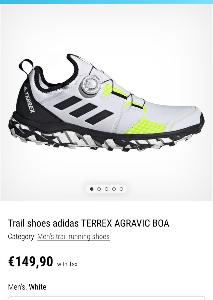 Маратонки ADIDAS TERREX BOA .Номер 44.5